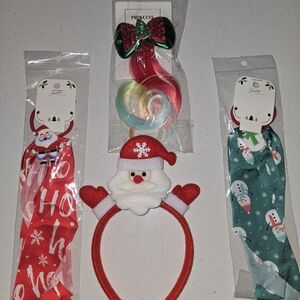 Festive Santa Headband and Holiday Hair Accessories